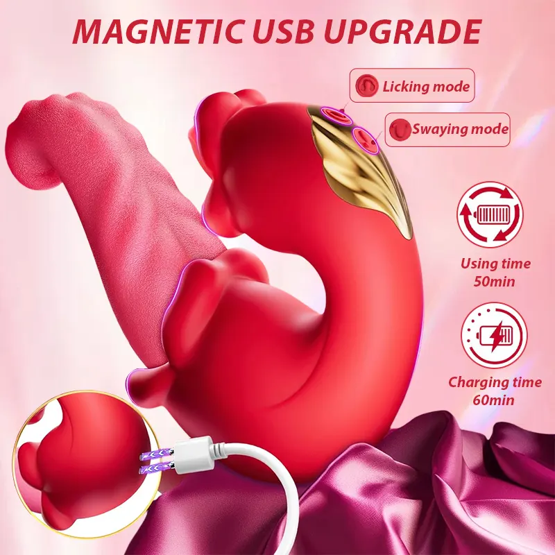 3-in-1 Rose Tongue Massager