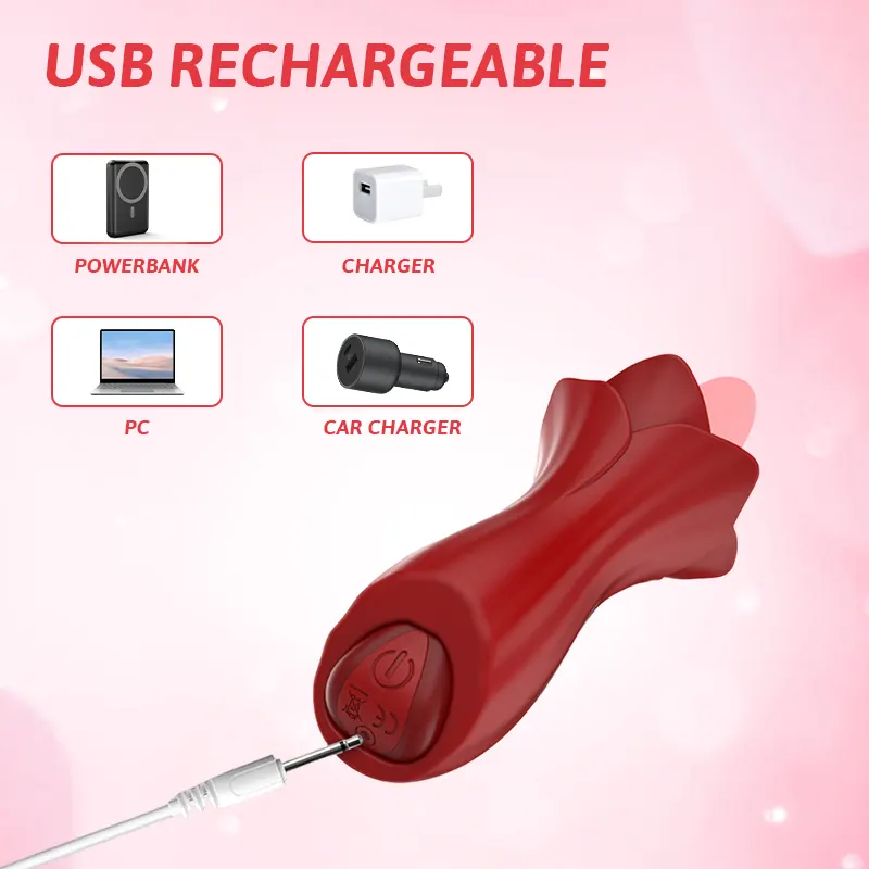 Tongue Motion Rose Vibrator