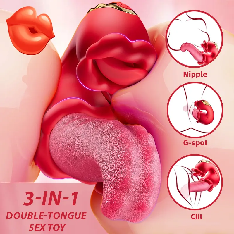 3-in-1 Rose Tongue Massager