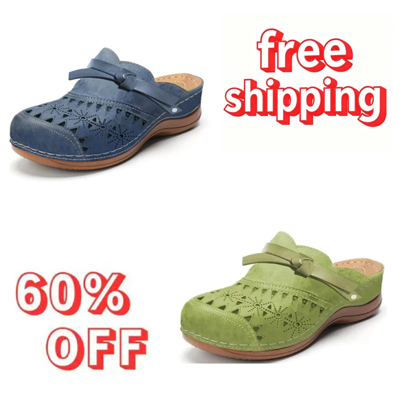 Last day 70% off-Women’s Bowknot Wedge Sandals – Arch Support & Everyday Comfort (buy 2 free shipping)