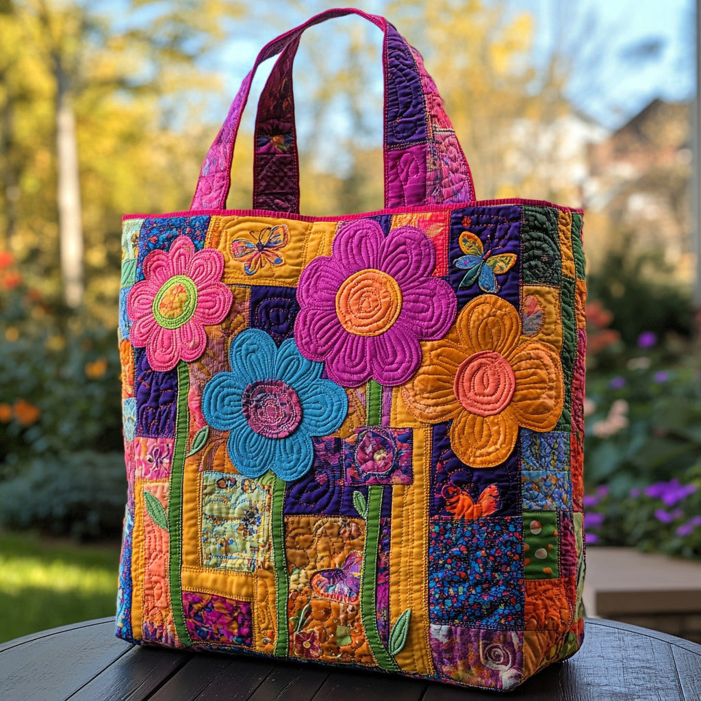 Meadow Magic Quilted Tote Bag NCU0DV7429
