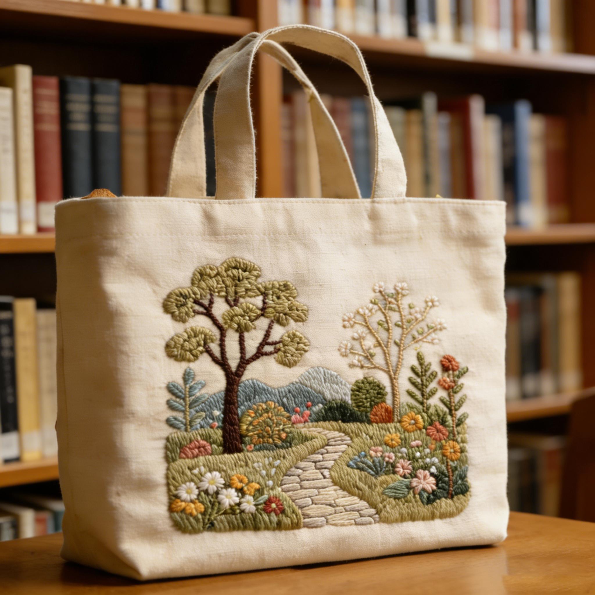 [Copy]Floral Bookish Quilted Tote Bag GFTONL5490