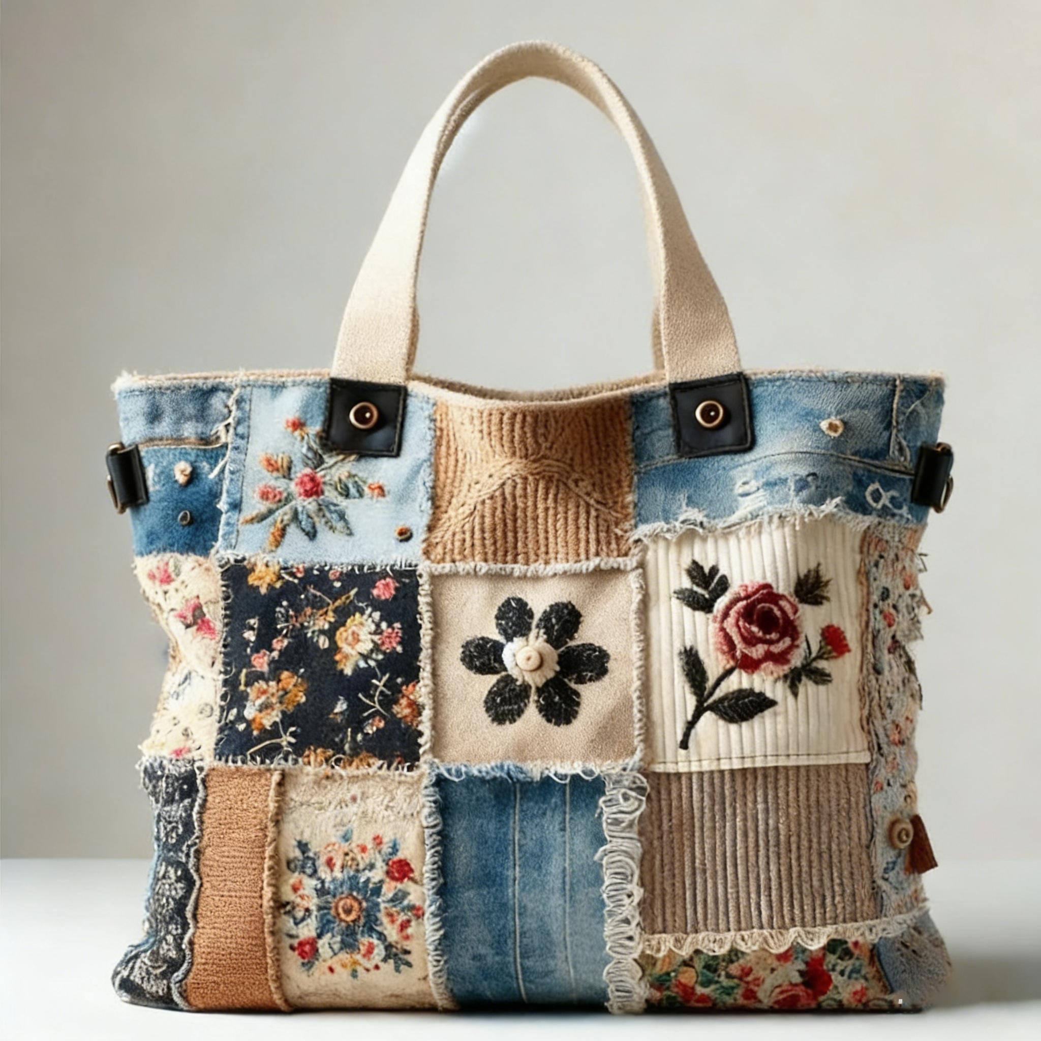 [Copy]Floral Bookish Quilted Tote Bag GFTONL5490