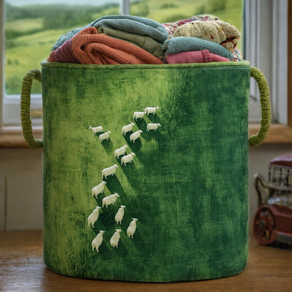 Quilted Laundry Basket