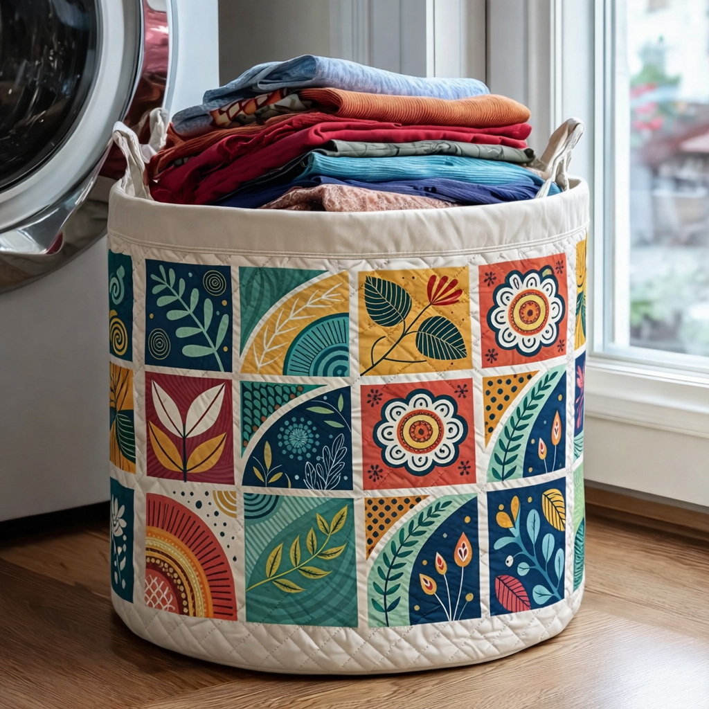 [Copy]Quilted Laundry Basket