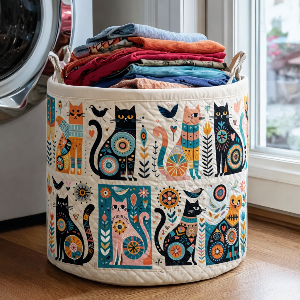 Quilted Laundry Basket