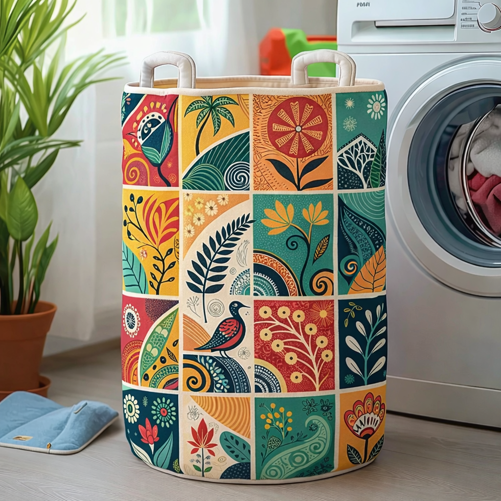 Quilted Laundry Basket