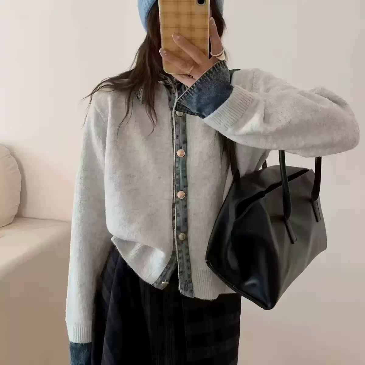 Clearance Sale! 🔥 Women's elegant slim-fit denim patchwork jacket
