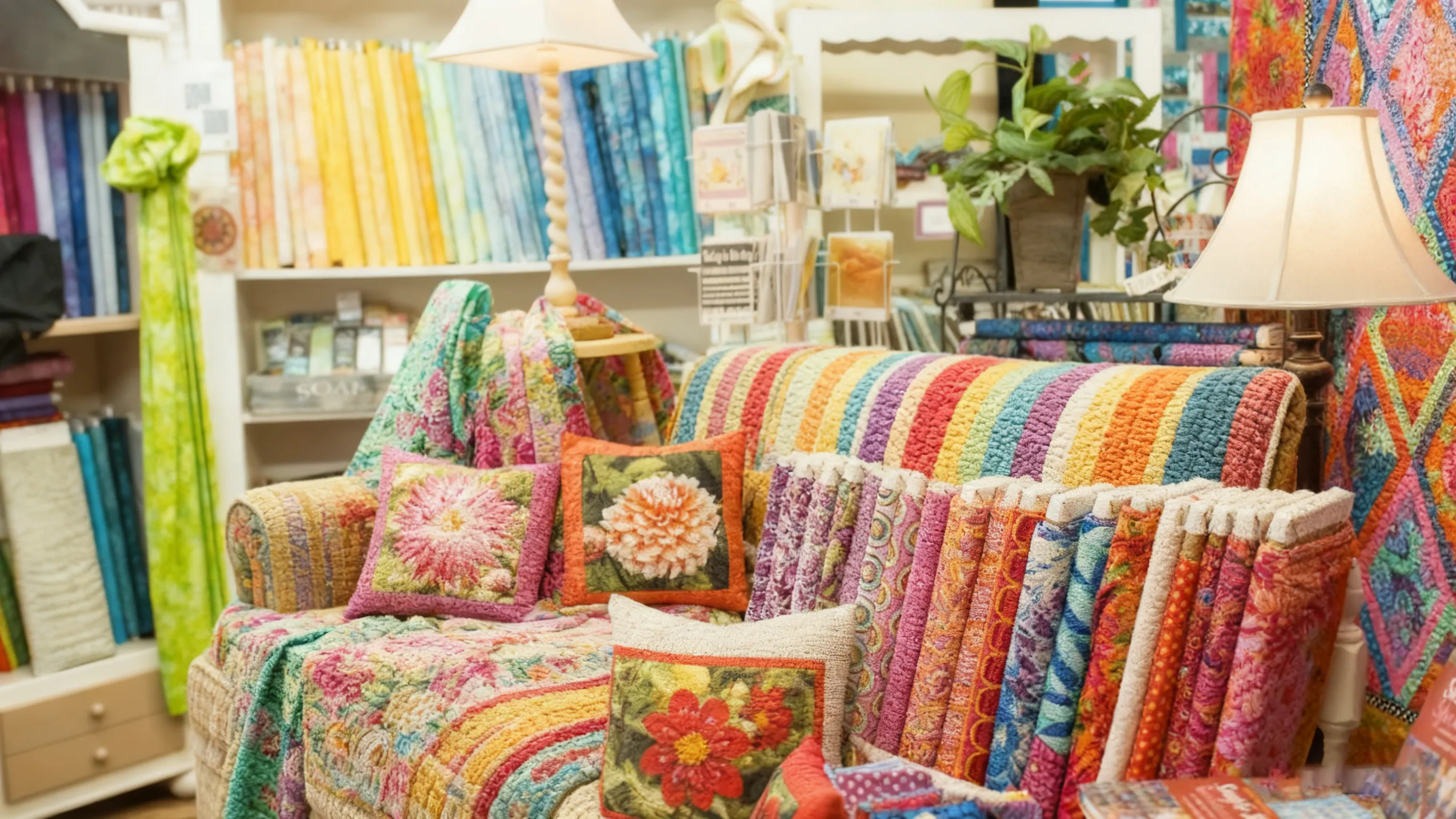 Quilted sofa cover
