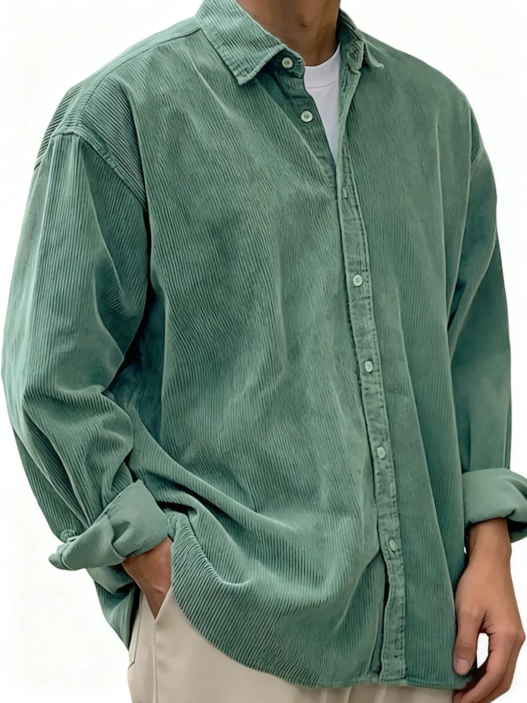 100% Premium Cashmere Men’s Shirt — Timeless Style #12201