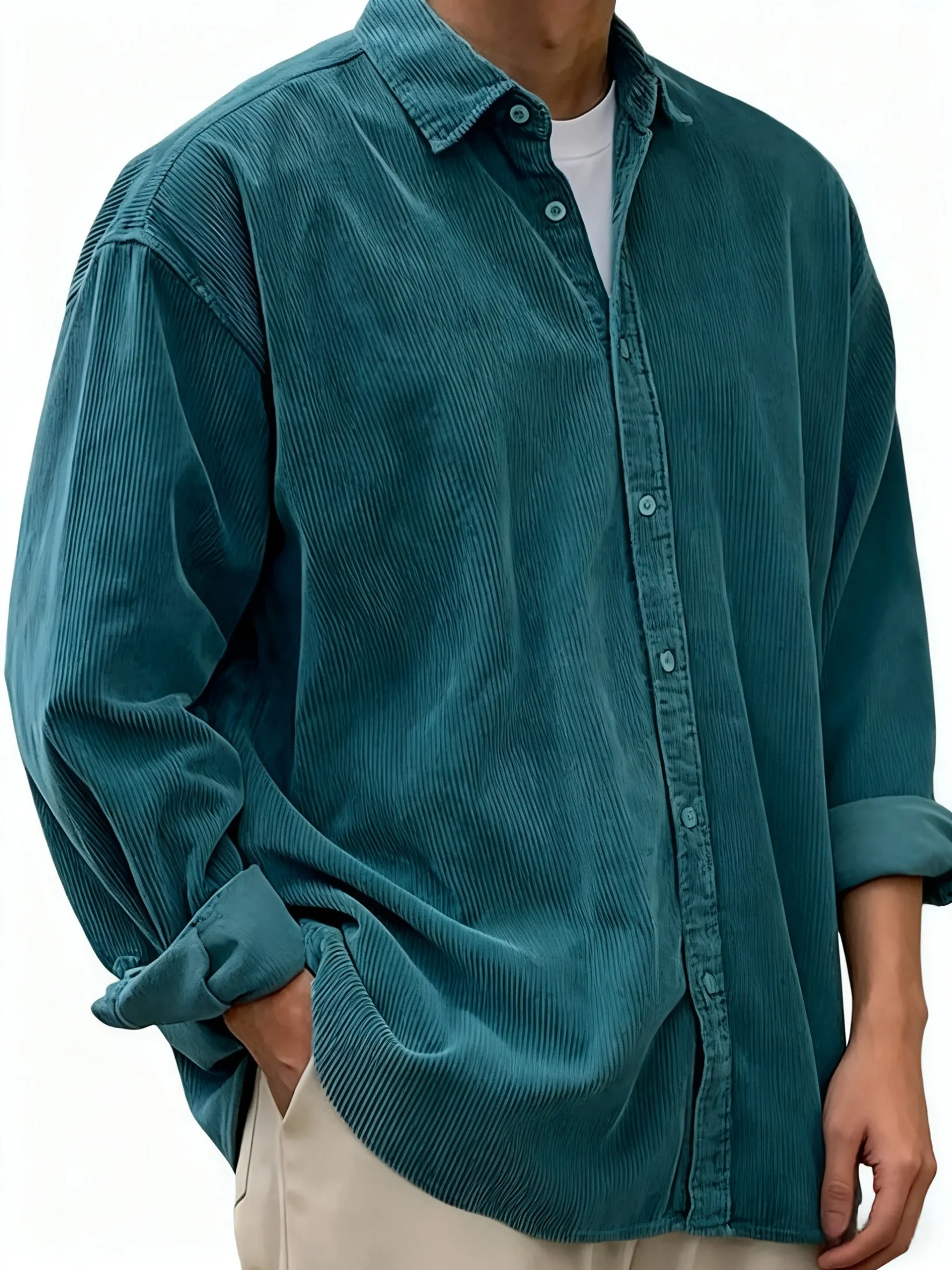 100% Premium Cashmere Men’s Shirt — Timeless Style #12201