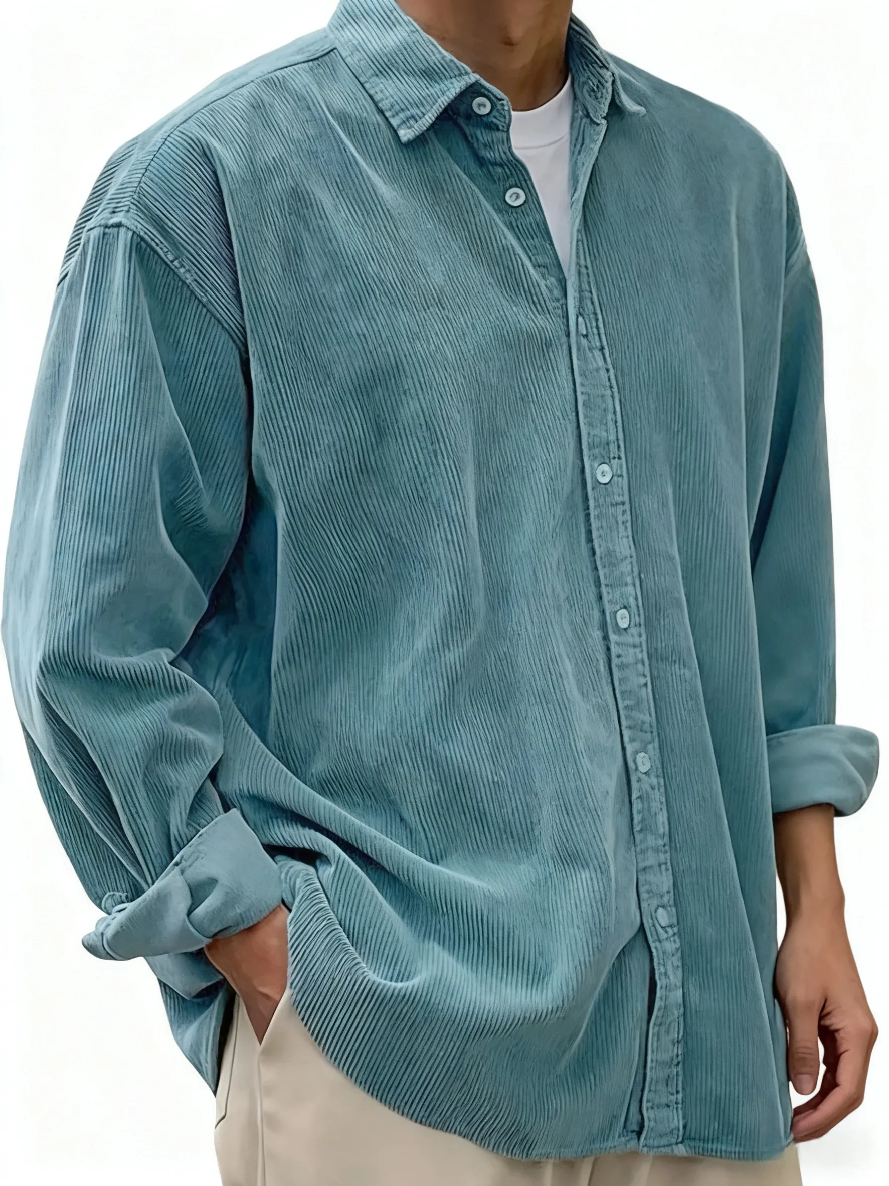 100% Premium Cashmere Men’s Shirt — Timeless Style #12201