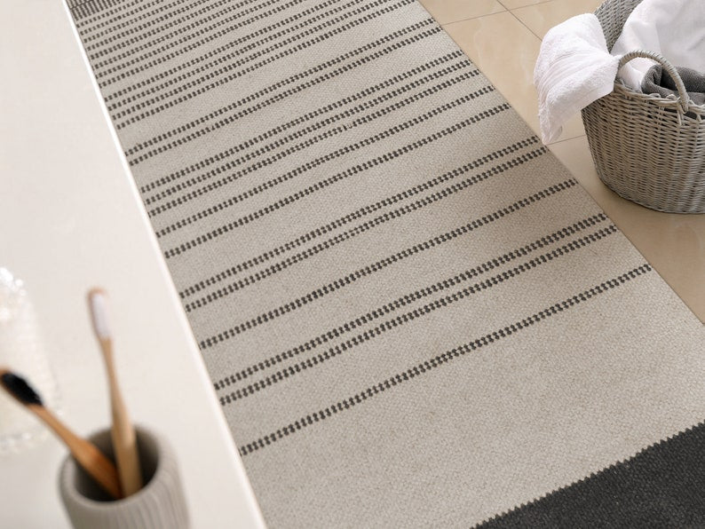 CASPER Art Mat, Grey Vinyl Protective Mat, Persian Rug Design, Waterproof Floor Mat, Vinyl Area Rug, Home Ideas, Bathroom, Kitchen