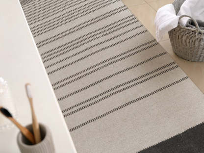 CASPER Art Mat, Grey Vinyl Protective Mat, Persian Rug Design, Waterproof Floor Mat, Vinyl Area Rug, Home Ideas, Bathroom, Kitchen