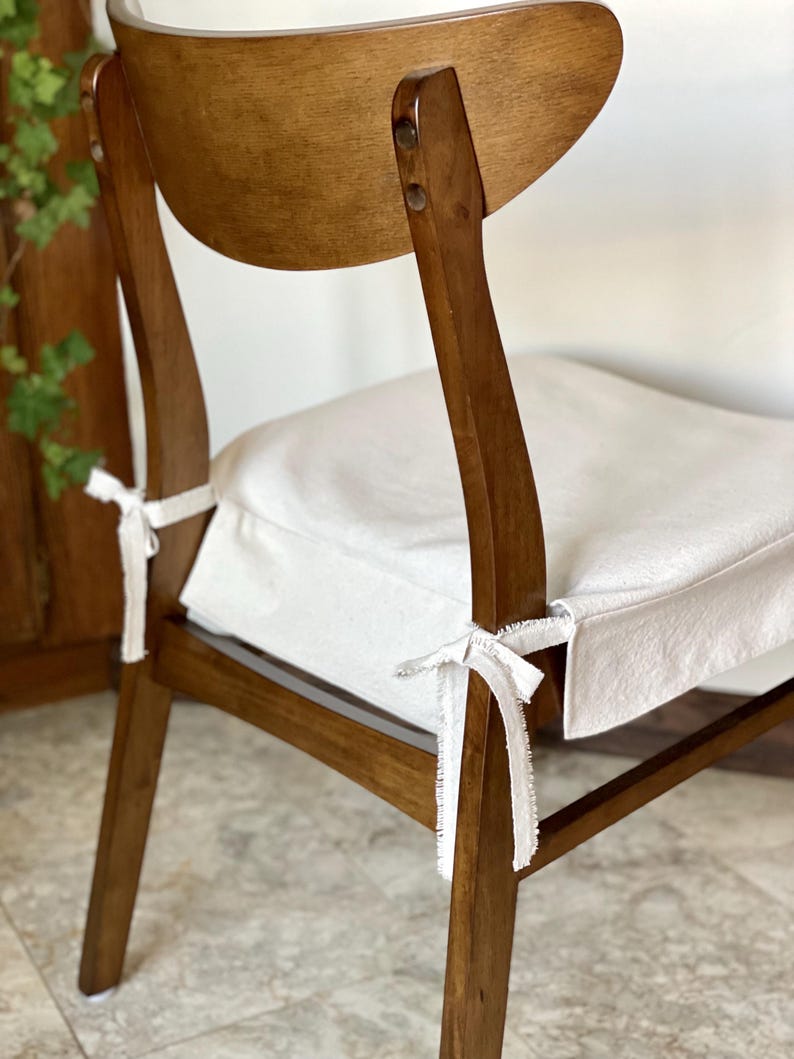 Custom Dining Chair Seat Cover|100% Cotton Handmade Slipcover|Fits Round,Square or any shape Chair|French Country,Farmhouse,Shabby Chic,Boho