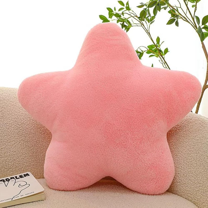 30CM Star Shaped Plush Pillow – Cute Butter Cheese Throw Cushion for Sofa, Bed, Dorm | Decorative Star Pillow, Plush Throw Pillow
