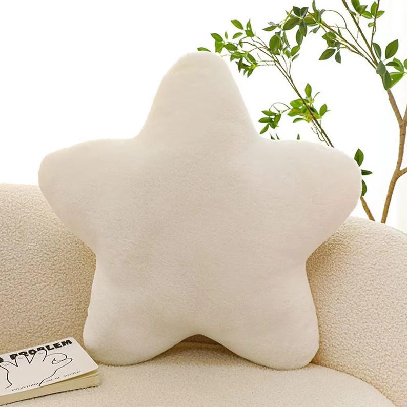 30CM Star Shaped Plush Pillow – Cute Butter Cheese Throw Cushion for Sofa, Bed, Dorm | Decorative Star Pillow, Plush Throw Pillow