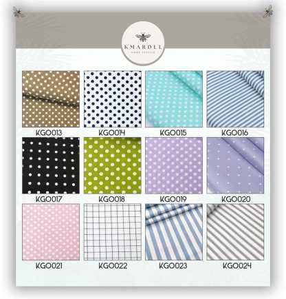 Handmade Round Kids Chair Cushion: Polka Dot & Striped Cotton Pillow