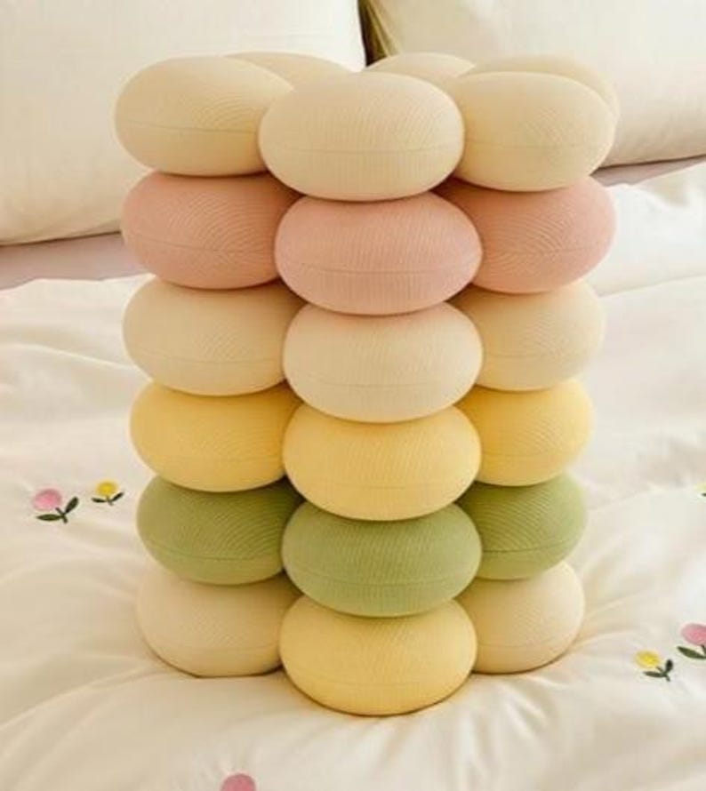 Flower Pillow, Soft Decorative Flower Cushion for Sofa, Kids Bedroom Decor, Throw Pillow, Aesthetic Home Decor Gift, Gifts for Her, Cushion