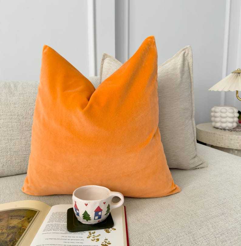 Premium Velvet Duck Egg Blue Throw Pillow Cover Flanged Blue Cushion Cover Home Decor Lumbar Pillow Cover (All Sizes)