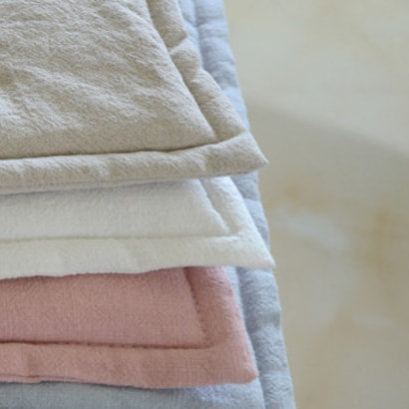 Natural Linen Seat Cushion and Cover, Tailored Made to Fit, 80+ Colors