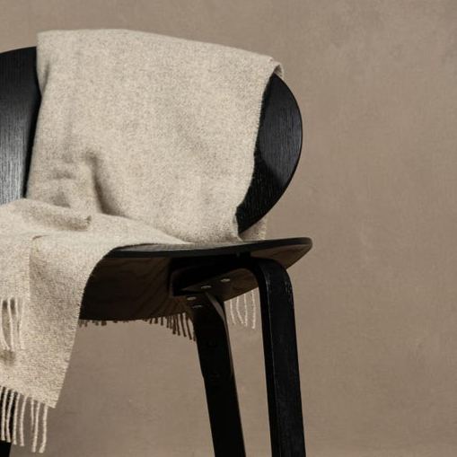 Wool Blanket 100% Pure Wool Throw Blanket Plaid Extra Fine Fall Blanket with Fringes Organic Blanket MILAN