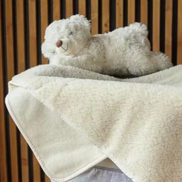 Handmade Merino Wool Blanket Throw: Warm Bedding, Sofa Blanket - Woolmark Certified