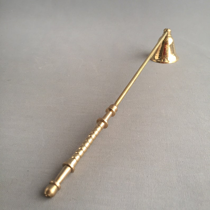 solid brass candle snuffer