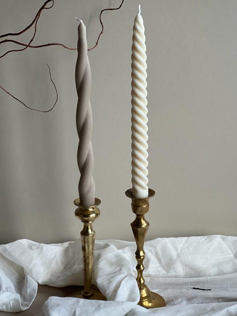 Twisted Taper Candles: Elegant Home Decor, Dinner Candles