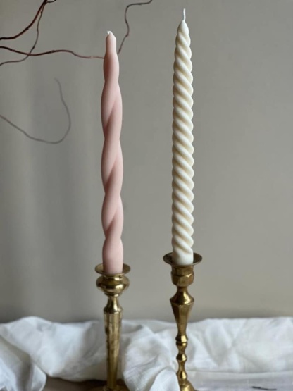 Twisted Taper Candles: Elegant Home Decor, Dinner Candles
