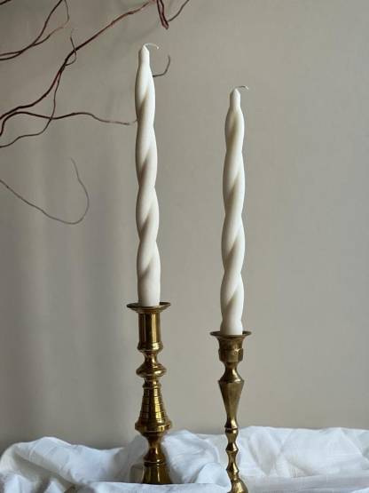 Twisted Taper Candles: Elegant Home Decor, Dinner Candles