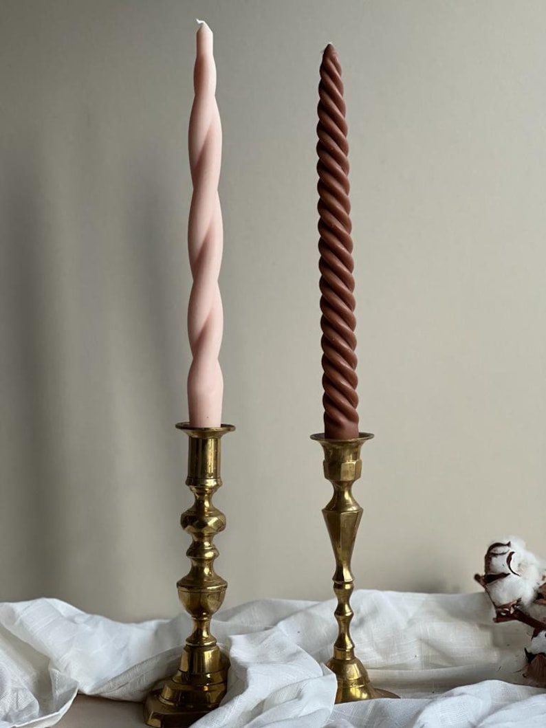 Twisted Taper Candles: Elegant Home Decor, Dinner Candles