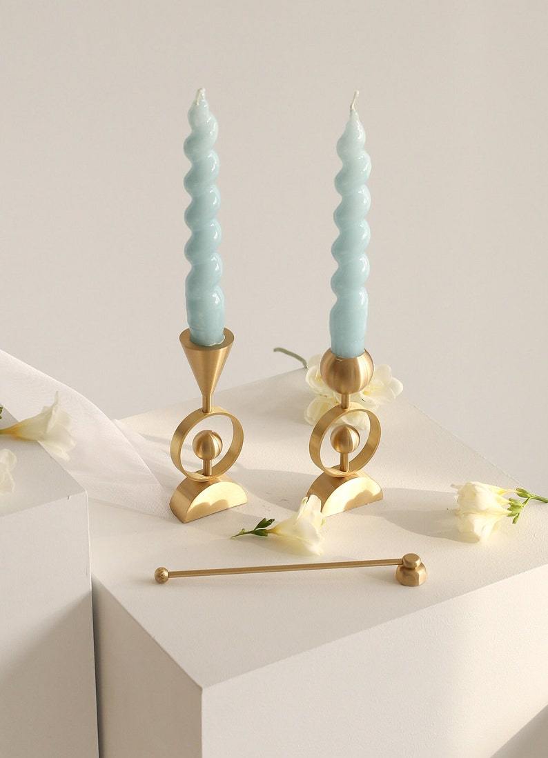 Antique Brass Candle Snuffer: 6.7in Candle Extinguisher