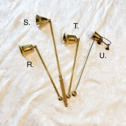 Vintage Brass Candle Snuffer: Fire Extinguisher, Various Styles