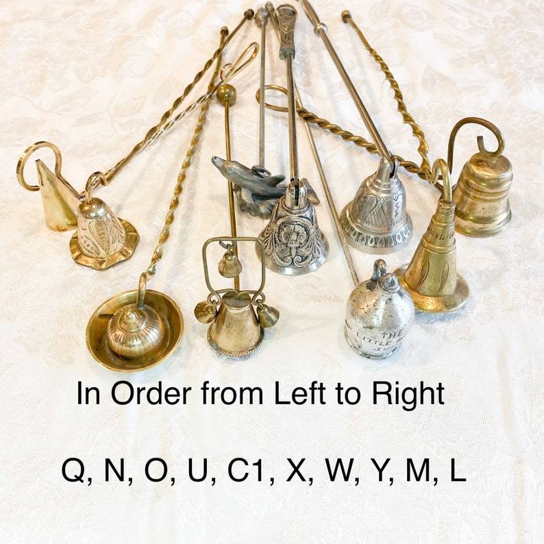 Vintage Brass Candle Snuffer: Fire Extinguisher, Various Styles