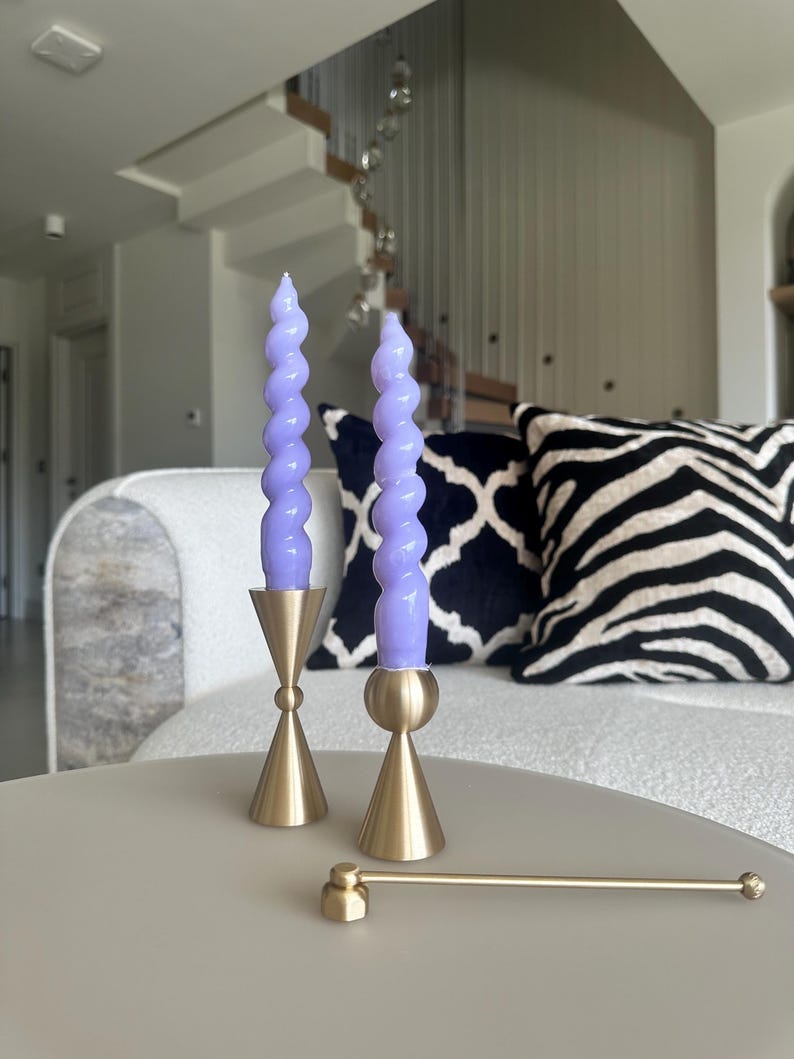 Antique Brass Candle Snuffer: 6.7in Candle Extinguisher