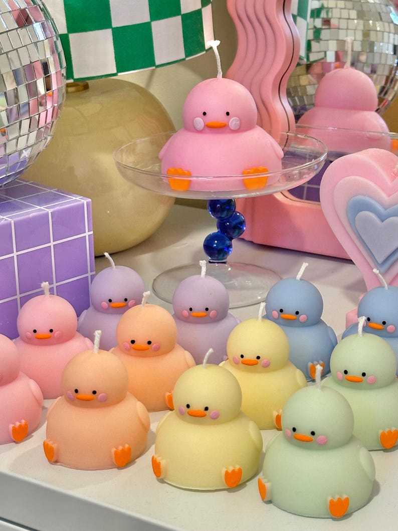 Mini Chubby Ducky Candle| Chubby Duck| Funky Bear Candle| Cute Candle| Unique Gift| Cool Candle| Duck lover gift | Duck Candle