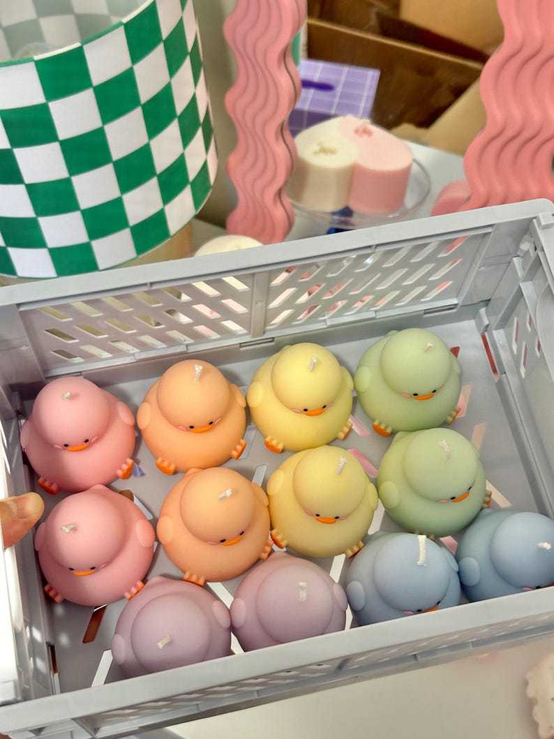 Mini Chubby Ducky Candle| Chubby Duck| Funky Bear Candle| Cute Candle| Unique Gift| Cool Candle| Duck lover gift | Duck Candle