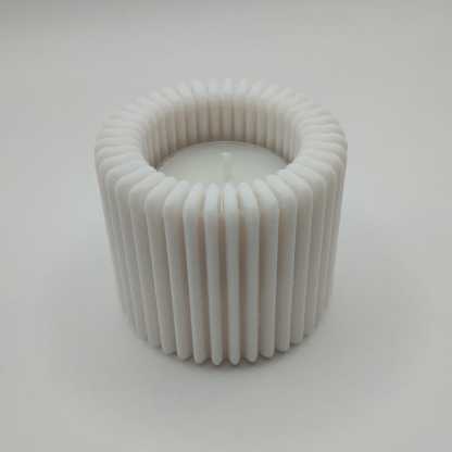 Ribbed Tealight Candle Holder