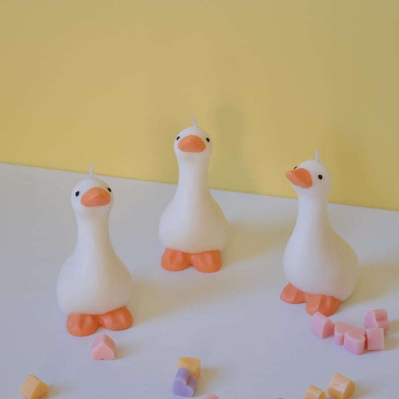Silly Goose Soy Candle/ Cute Goose Farm Decor/ Silly Goose On The Loose