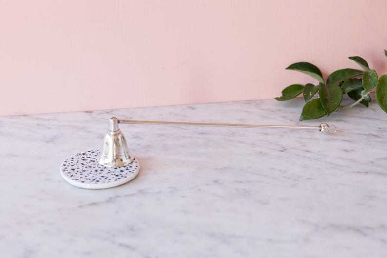 Silver Toned Candle Snuffer - Hinged Cone Shaped Candle Extinguisher - Vintage Silver Holiday Decor - Altar Tools - Witchy Accessories