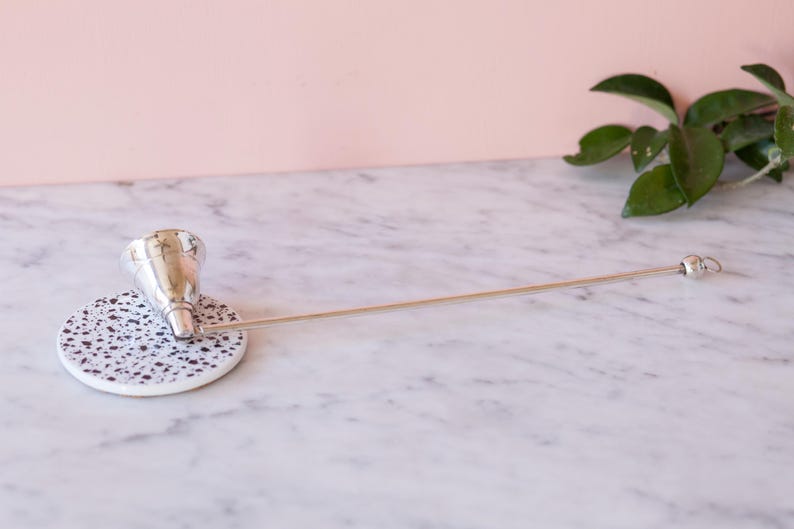 Silver Toned Candle Snuffer - Hinged Cone Shaped Candle Extinguisher - Vintage Silver Holiday Decor - Altar Tools - Witchy Accessories