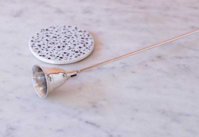 Silver Toned Candle Snuffer - Hinged Cone Shaped Candle Extinguisher - Vintage Silver Holiday Decor - Altar Tools - Witchy Accessories