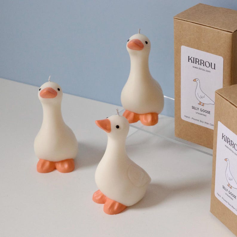 Silly Goose Soy Candle/ Cute Goose Farm Decor/ Silly Goose On The Loose