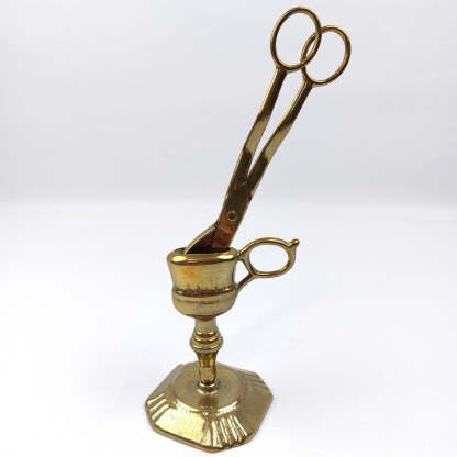 Antique Brass Candle Snuffer with Stand - Vintage Candle Flame Extinguisher, Elegant Home Decor