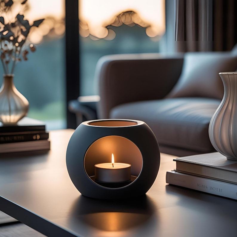 Modern Hollow Candle Holder – Soft Glow, Sculptural Warmth