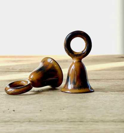 Ceramic Bell Candle Snuffer: Handmade Christmas Candle Extinguisher