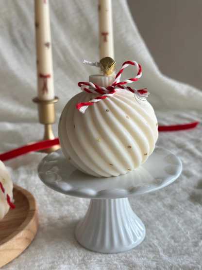 Candles for Christmas Handmade Soy Wax Ornament Candle - Christmas Holiday Decor