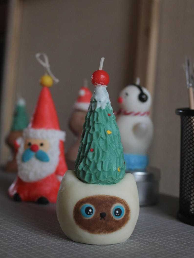 Handmade Christmas Scented Candle, Soy Wax Candle Gift Set, Christmas Gift for Her, Festive Home Décor, Gift for Friends