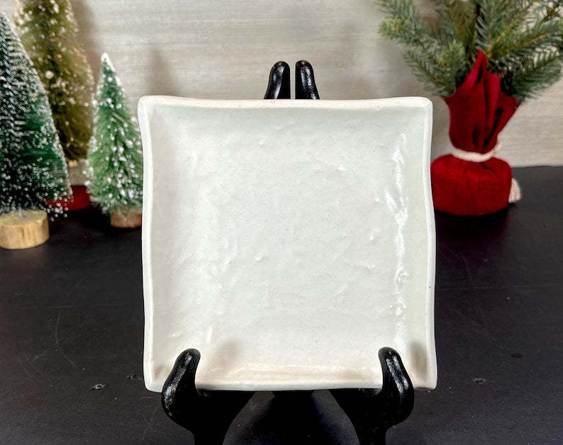 Vance Kitira Ceramic Square Dish, Candle Tray